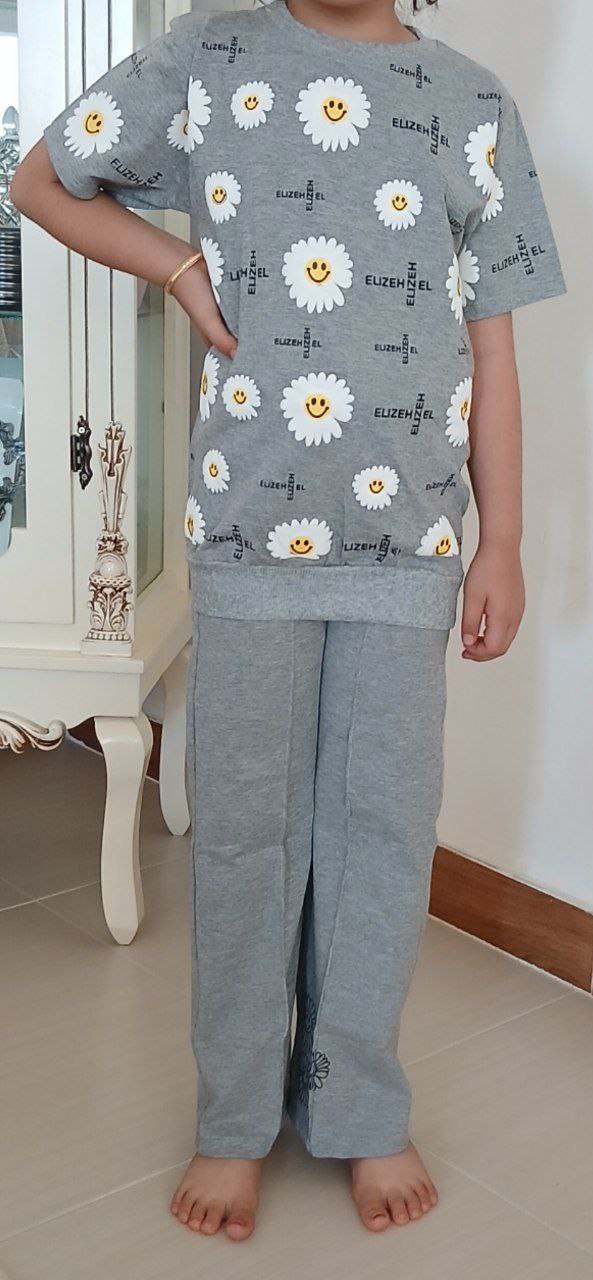 لباس کودک دخترانه، ست تابستانی بچگانه، لباس راحتی بچه، لباس شیک بچه، ست تیشرت شلوار نوزاد، لباس دخترانه طرح گل، خرید اینترنتی لباس کودک، فروشگاه لباس بچه در مهاباد