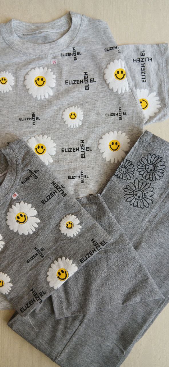 لباس کودک دخترانه، ست تابستانی بچگانه، لباس راحتی بچه، لباس شیک بچه، ست تیشرت شلوار نوزاد، لباس دخترانه طرح گل، خرید اینترنتی لباس کودک، فروشگاه لباس بچه در مهاباد