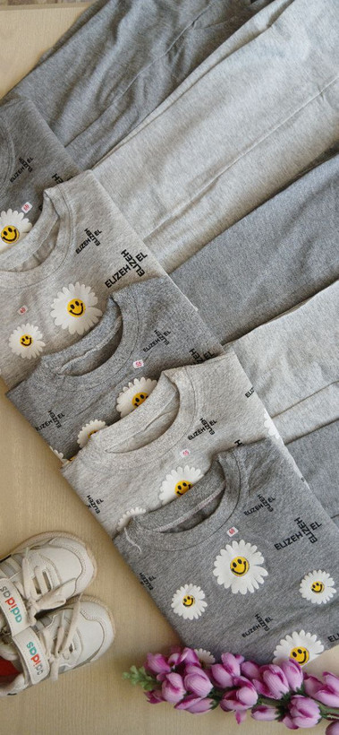 لباس کودک دخترانه، ست تابستانی بچگانه، لباس راحتی بچه، لباس شیک بچه، ست تیشرت شلوار نوزاد، لباس دخترانه طرح گل، خرید اینترنتی لباس کودک، فروشگاه لباس بچه در مهاباد