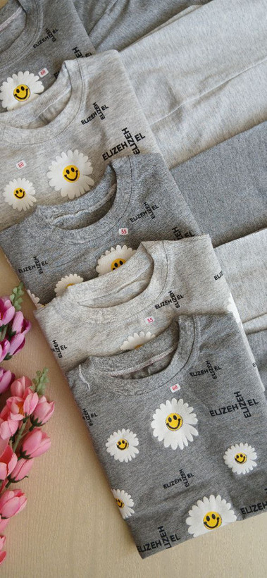 لباس کودک دخترانه، ست تابستانی بچگانه، لباس راحتی بچه، لباس شیک بچه، ست تیشرت شلوار نوزاد، لباس دخترانه طرح گل، خرید اینترنتی لباس کودک، فروشگاه لباس بچه در مهاباد