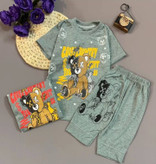 ست تیشرت و شلوارک پسرانه طرح خرس پولدار | مینو پوشاک